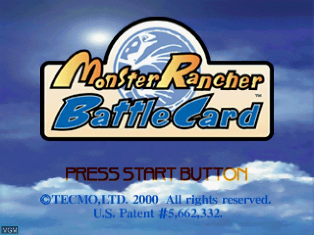 Image de l'ecran titre du jeu Monster Rancher Battle Card - Episode II sur Sony Playstation
