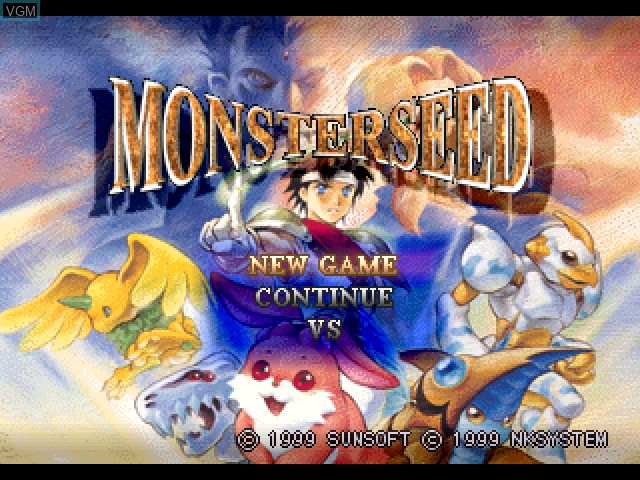 Image de l'ecran titre du jeu Monster Seed sur Sony Playstation