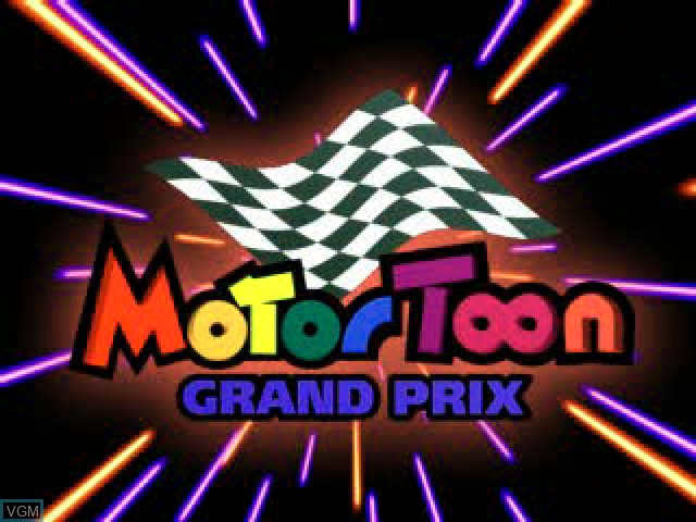 Image de l'ecran titre du jeu Motor Toon Grand Prix sur Sony Playstation