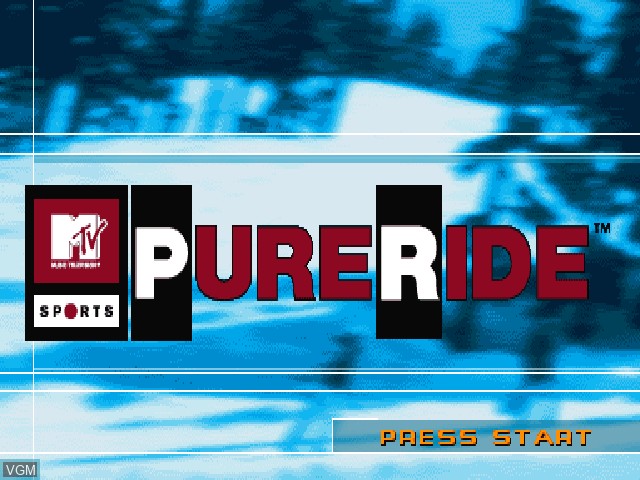 Image de l'ecran titre du jeu MTV Sports - Pure Ride sur Sony Playstation