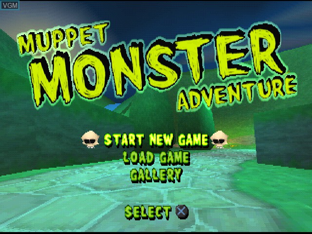 Image de l'ecran titre du jeu Muppet Monster Adventure sur Sony Playstation