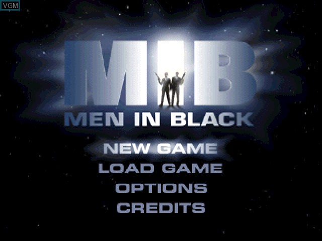 Image de l'ecran titre du jeu Men in Black - The Game sur Sony Playstation