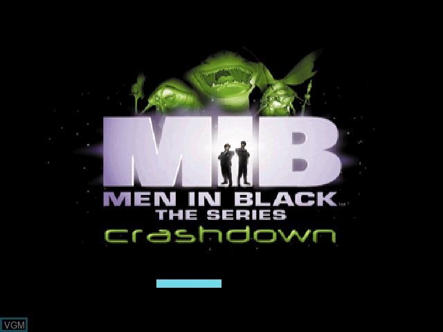 Image de l'ecran titre du jeu Men in Black - The Series - Crashdown sur Sony Playstation