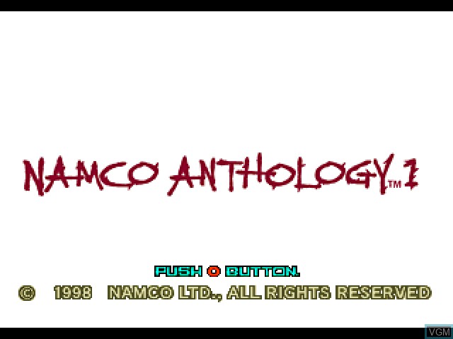 Image de l'ecran titre du jeu Namco Anthology 1 sur Sony Playstation
