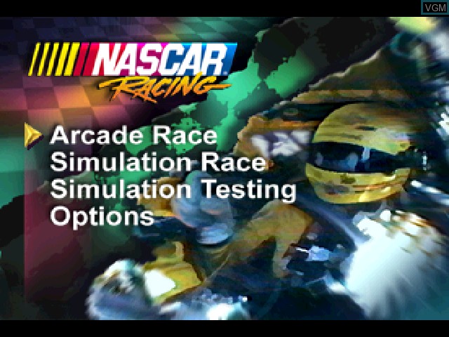 Image de l'ecran titre du jeu NASCAR Racing sur Sony Playstation