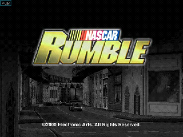 Image de l'ecran titre du jeu NASCAR Rumble sur Sony Playstation