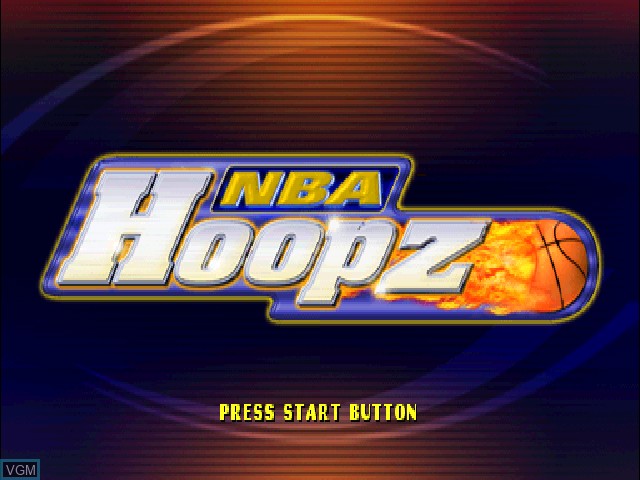Image de l'ecran titre du jeu NBA Hoopz sur Sony Playstation