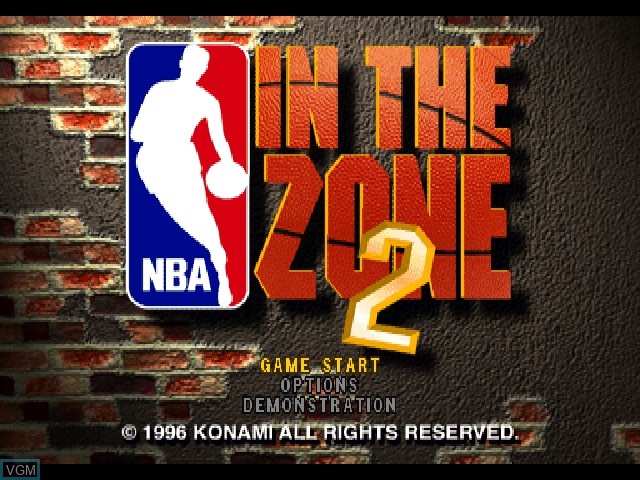 Image de l'ecran titre du jeu NBA In the Zone 2 sur Sony Playstation