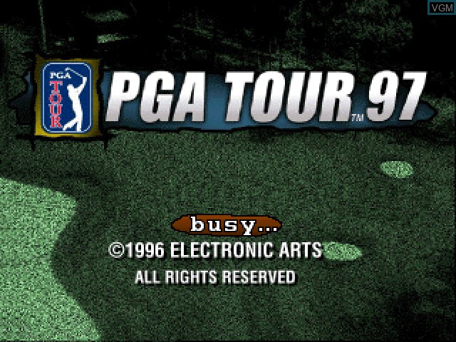 Image de l'ecran titre du jeu PGA Tour 97 sur Sony Playstation