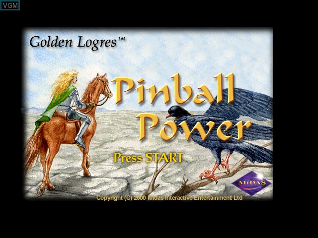 Image de l'ecran titre du jeu Pinball Power sur Sony Playstation