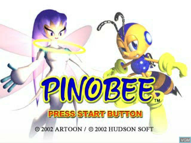 Image de l'ecran titre du jeu Pinobee sur Sony Playstation