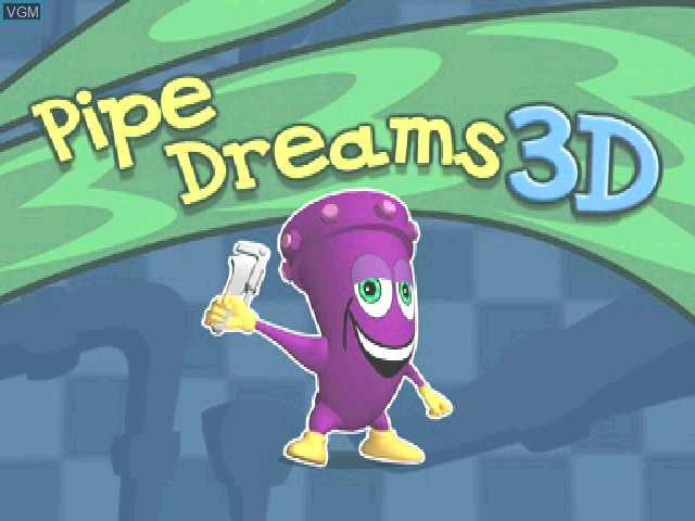 Image de l'ecran titre du jeu Pipe Dreams 3D sur Sony Playstation