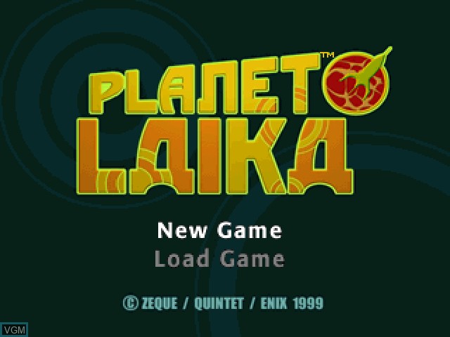 Image de l'ecran titre du jeu Planet Laika sur Sony Playstation