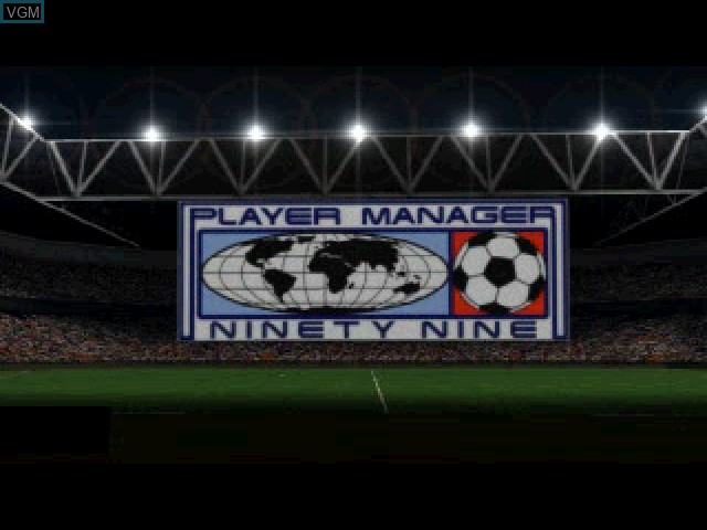 Image de l'ecran titre du jeu Player Manager Ninety Nine sur Sony Playstation