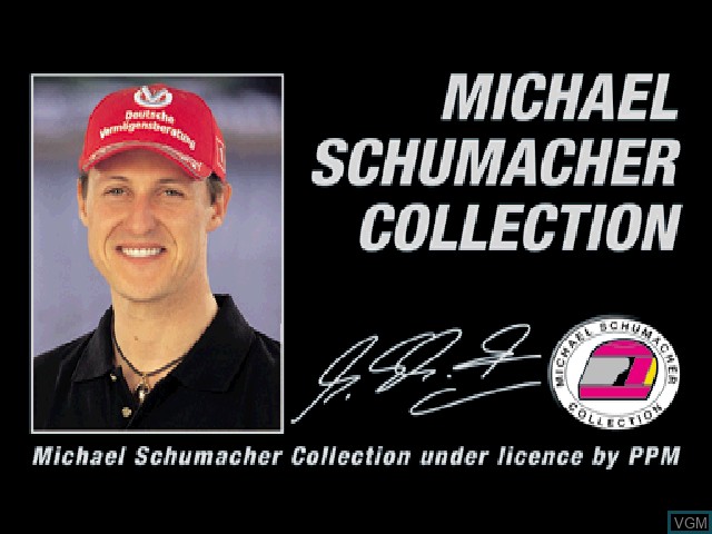 Image de l'ecran titre du jeu Michael Schumacher Racing World Kart 2002 sur Sony Playstation