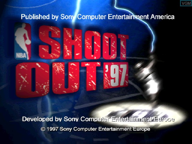 Image de l'ecran titre du jeu NBA ShootOut '97 sur Sony Playstation