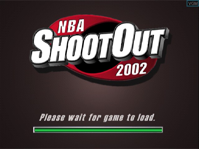 Image de l'ecran titre du jeu NBA ShootOut 2002 sur Sony Playstation