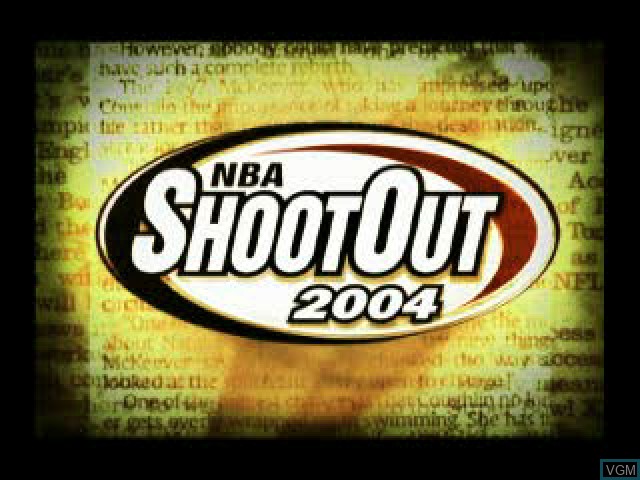 Image de l'ecran titre du jeu NBA ShootOut 2004 sur Sony Playstation