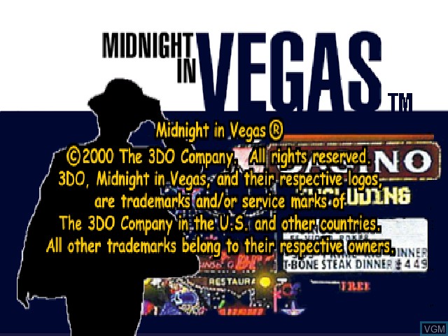 Image de l'ecran titre du jeu Midnight In Vegas sur Sony Playstation