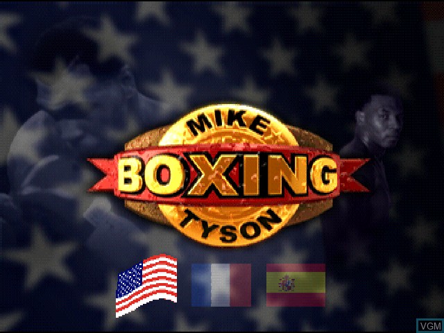 Image de l'ecran titre du jeu Mike Tyson Boxing sur Sony Playstation