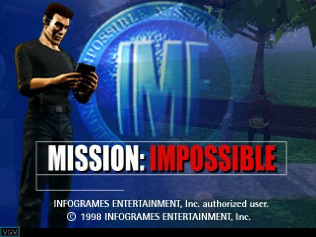 Image de l'ecran titre du jeu Mission - Impossible sur Sony Playstation