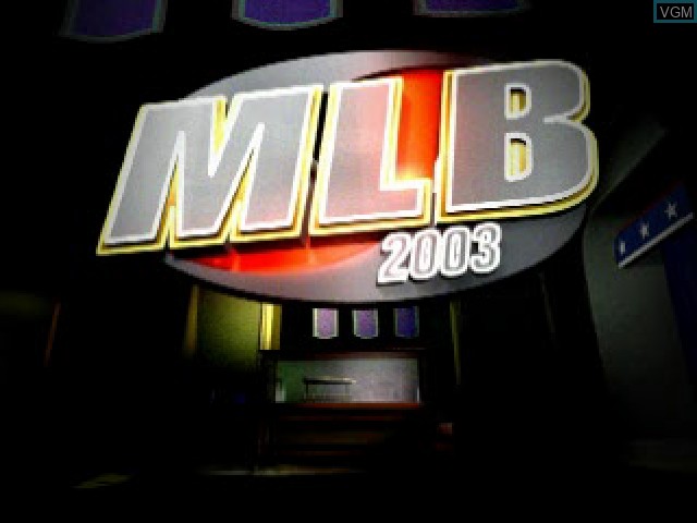 Image de l'ecran titre du jeu MLB 2003 sur Sony Playstation