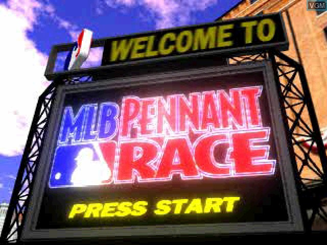 Image de l'ecran titre du jeu MLB Pennant Race sur Sony Playstation