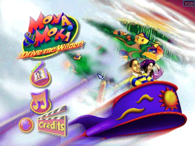 Image de l'ecran titre du jeu Mona & Moki 2 - Drive Me Wilder! sur Sony Playstation