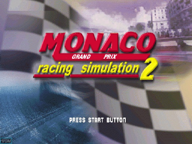 Image de l'ecran titre du jeu Monaco Grand Prix Racing Simulation 2 sur Sony Playstation