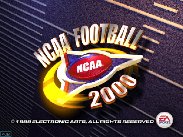 Image de l'ecran titre du jeu NCAA Football 2000 sur Sony Playstation