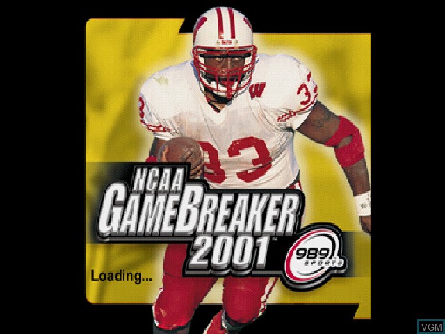 Image de l'ecran titre du jeu NCAA GameBreaker 2001 sur Sony Playstation