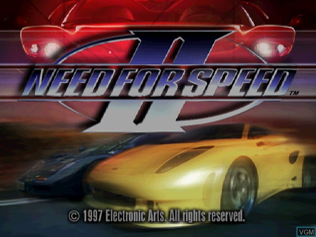 Image de l'ecran titre du jeu Need for Speed II sur Sony Playstation