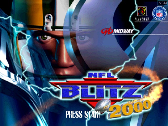 Image de l'ecran titre du jeu NFL Blitz 2000 sur Sony Playstation