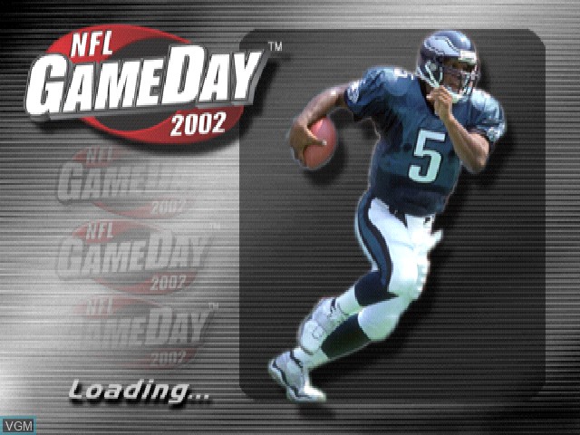 Image de l'ecran titre du jeu NFL GameDay 2002 sur Sony Playstation