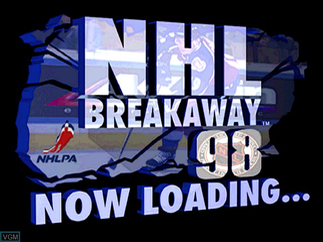 Image de l'ecran titre du jeu NHL Breakaway 98 sur Sony Playstation