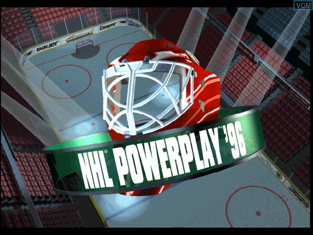 Image de l'ecran titre du jeu NHL PowerPlay '96 sur Sony Playstation