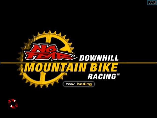 Image de l'ecran titre du jeu No Fear Downhill Mountain Bike Racing sur Sony Playstation