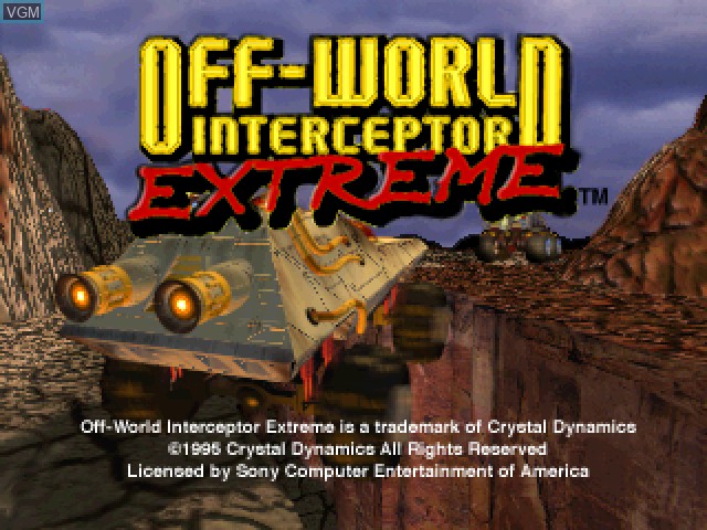 Image de l'ecran titre du jeu Off-World Interceptor Extreme sur Sony Playstation
