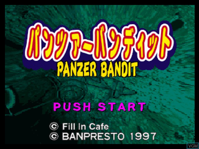 Image de l'ecran titre du jeu Panzer Bandit sur Sony Playstation