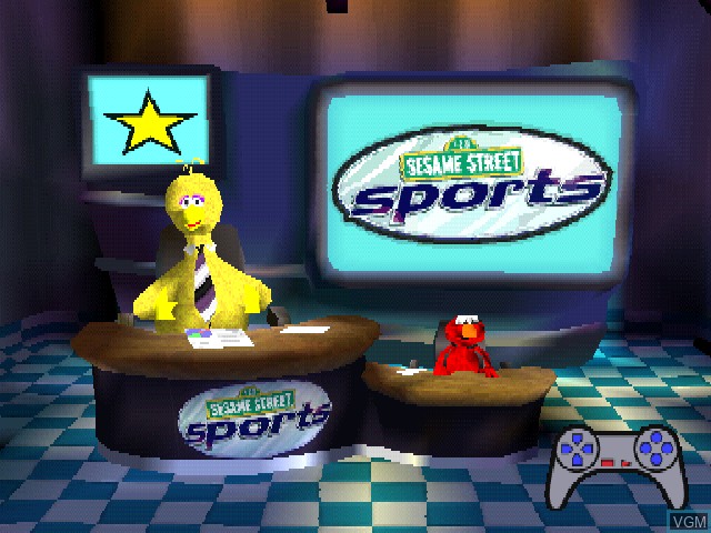 Image de l'ecran titre du jeu Sesame Street Sports sur Sony Playstation