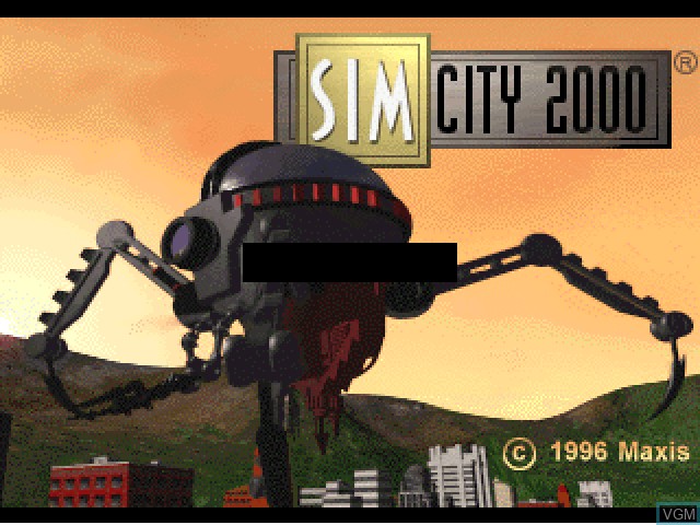 Image de l'ecran titre du jeu SimCity 2000 sur Sony Playstation