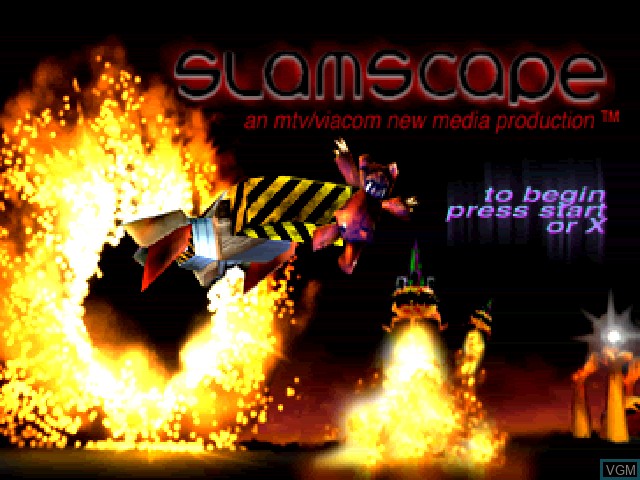 Image de l'ecran titre du jeu SlamScape sur Sony Playstation
