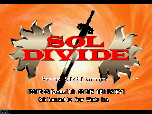 Image de l'ecran titre du jeu Sol Divide sur Sony Playstation