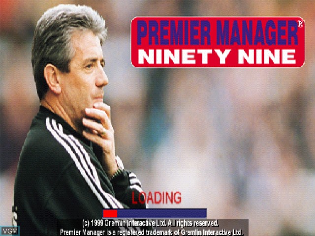 Image de l'ecran titre du jeu Premier Manager Ninety Nine sur Sony Playstation