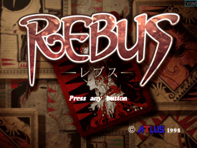 Image de l'ecran titre du jeu Rebus sur Sony Playstation