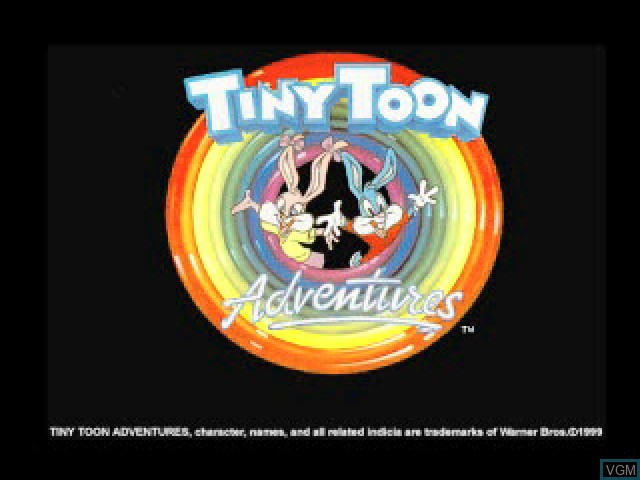 Image de l'ecran titre du jeu Tiny Toon Adventures - Toonenstein - Dare to Scare sur Sony Playstation