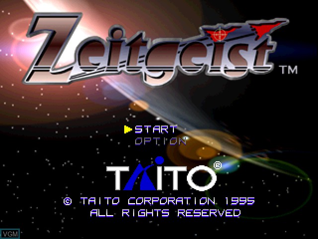 Image de l'ecran titre du jeu Zeitgeist sur Sony Playstation