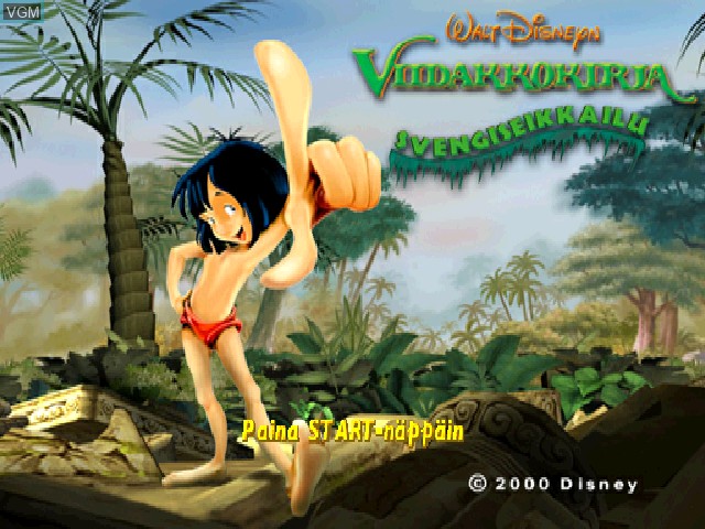 Image de l'ecran titre du jeu Viidakkokirja - Svengiseikkailu sur Sony Playstation
