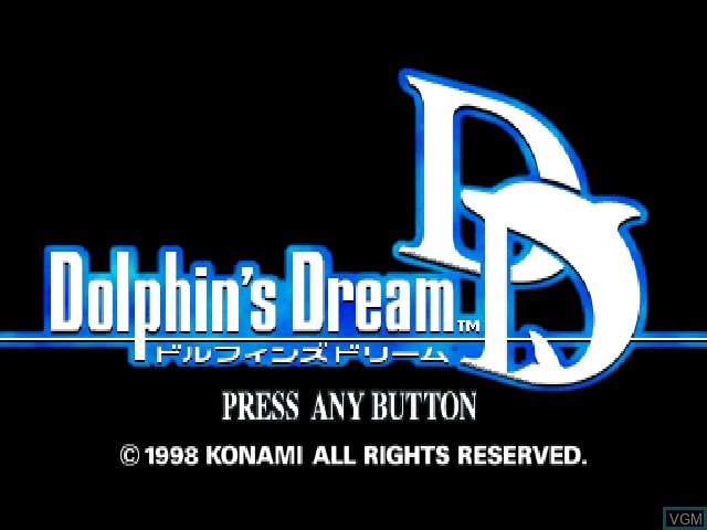 Image de l'ecran titre du jeu Dolphin's Dream sur Sony Playstation