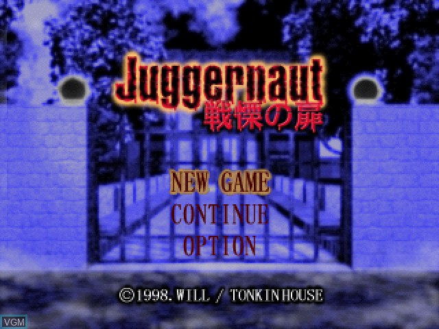 Image de l'ecran titre du jeu Juggernaut - Senritsu no Tobira sur Sony Playstation